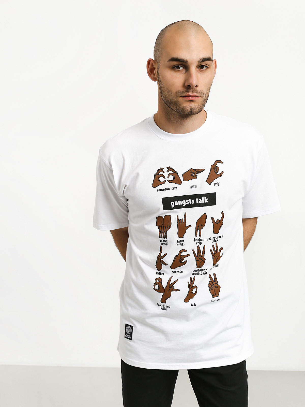 MassDnm Gangsta Talk T-shirt (white)