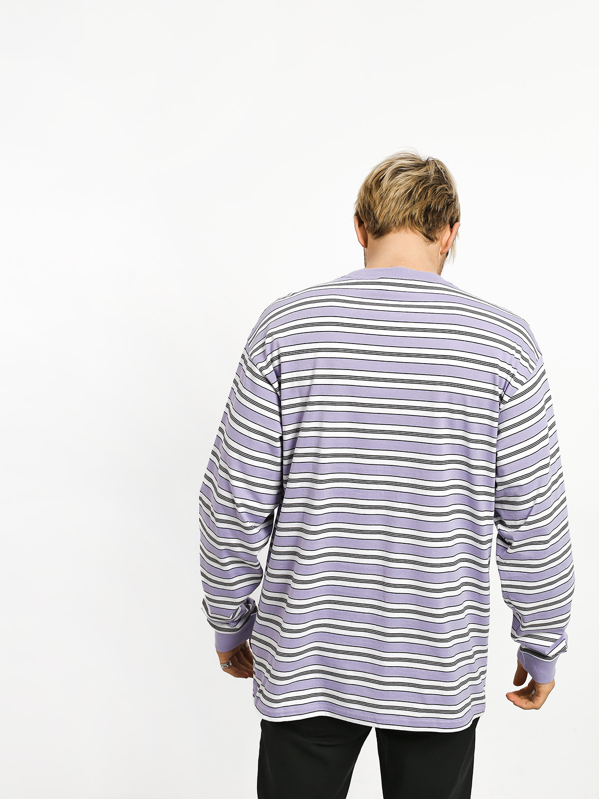 Carhartt WIP Huron Longsleeve (huron stripe/soft lavender/black)