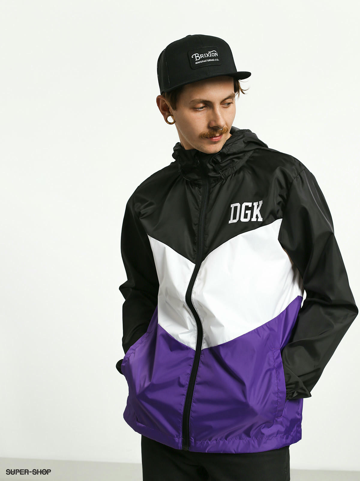 DGK Monogram Black Windbreaker Jacket