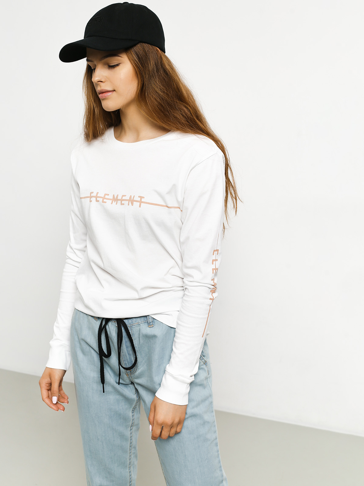 Element Line Logo Longsleeve Wmn (white)