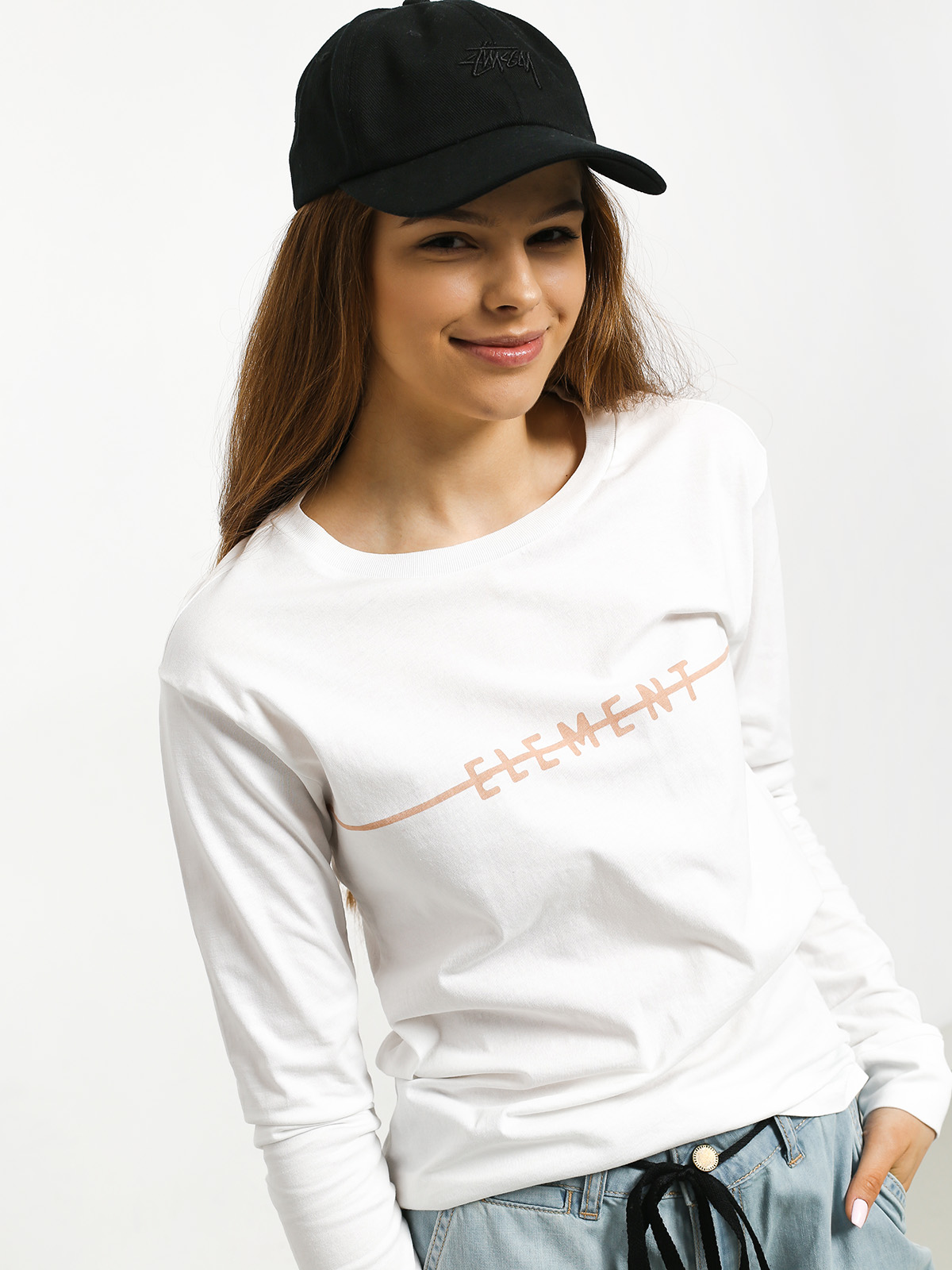 Element Line Logo Longsleeve Wmn (white)