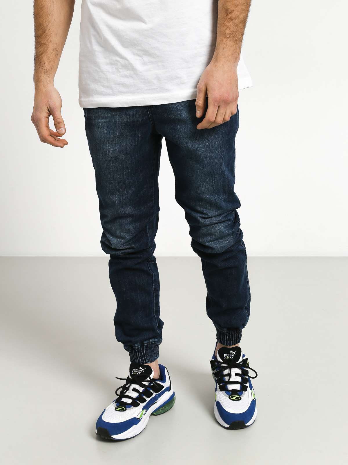 Diamante Wear Rm Jeans Jogger Pants (dark wash jeans)