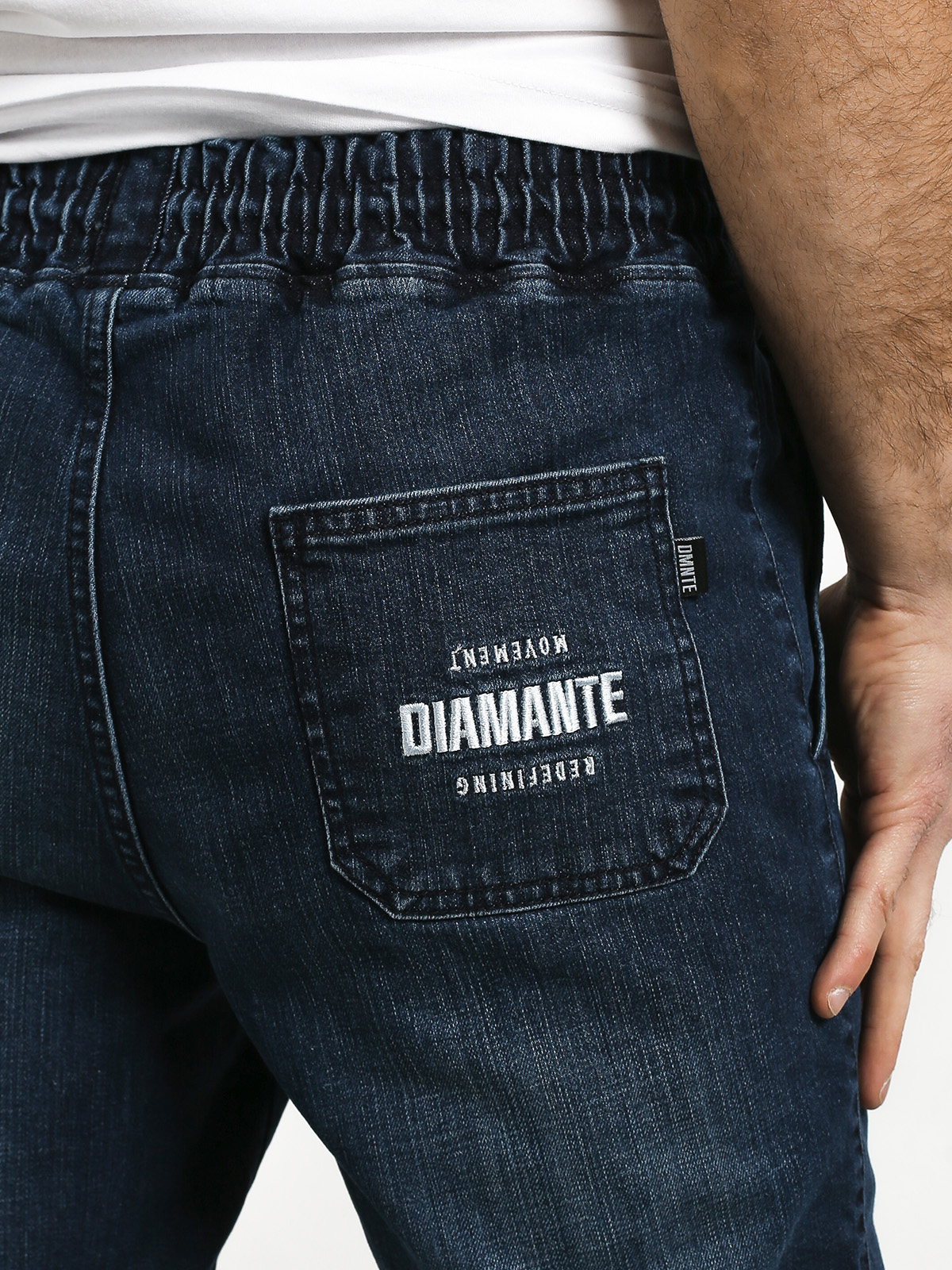 Diamante Wear Rm Jeans Jogger Pants (dark wash jeans)