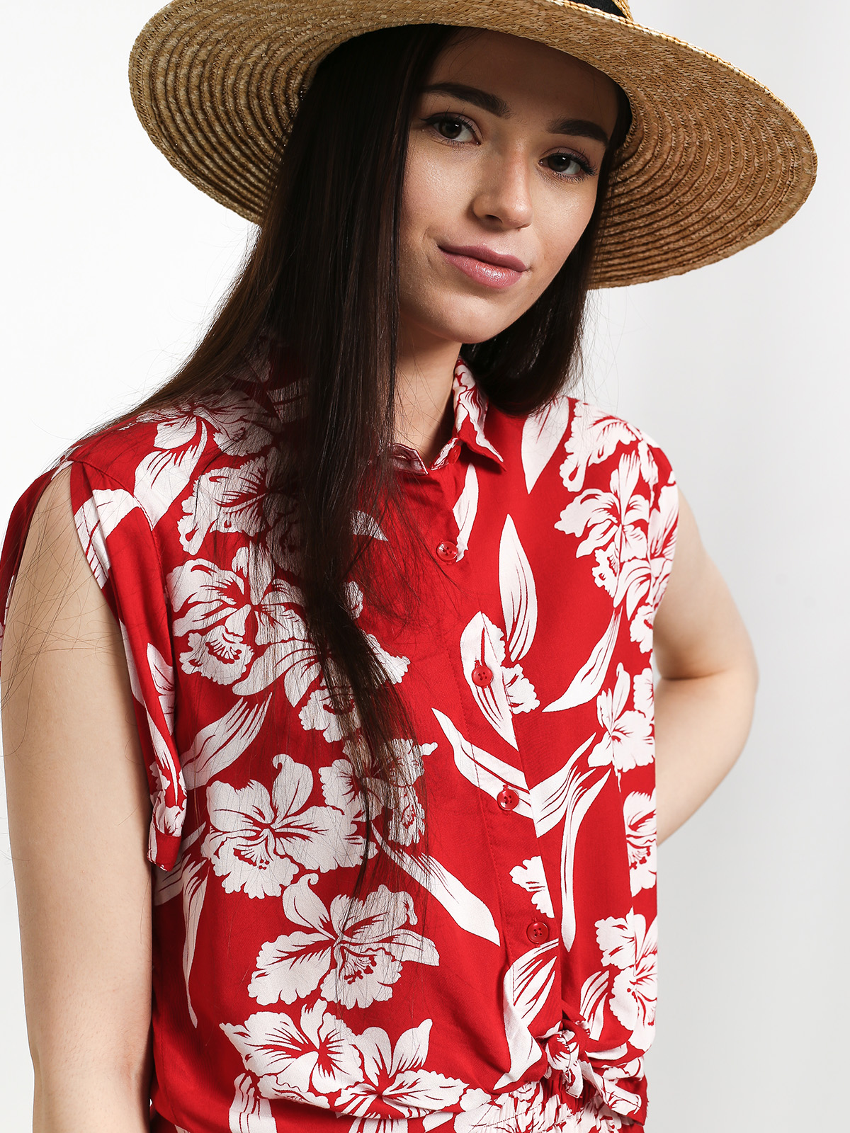 Volcom Aloha Ha Shirt Wmn (red)