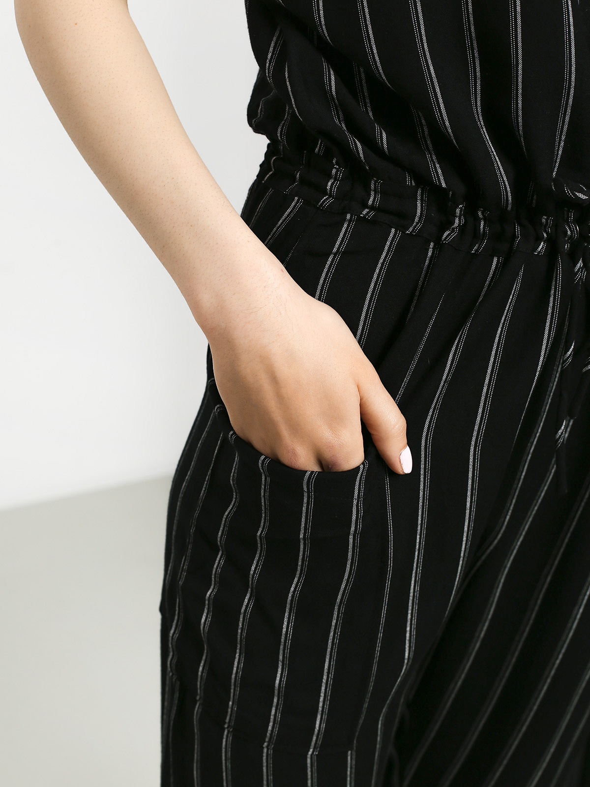 Womens RVCA Pop Out Overall (black stripe)