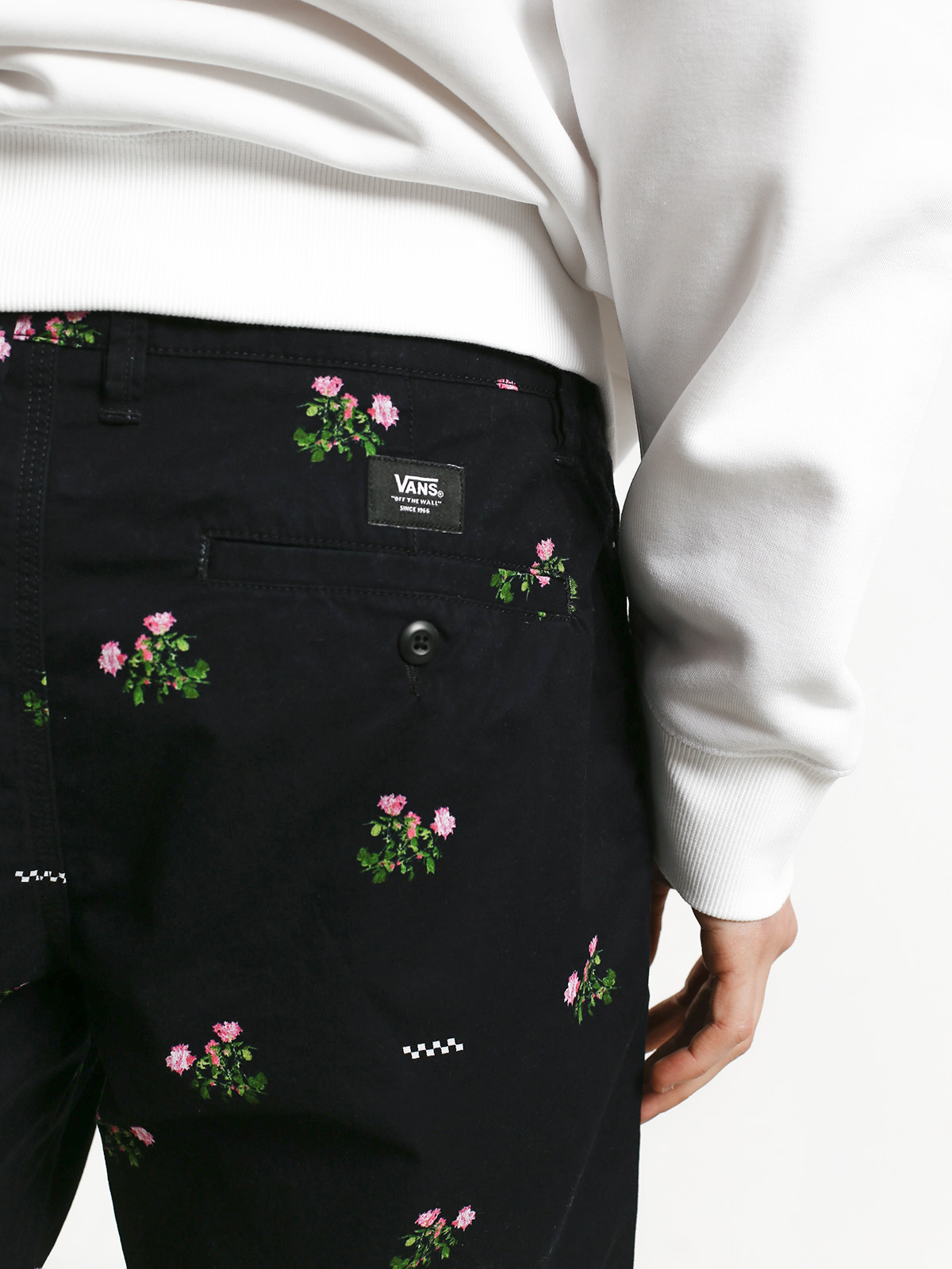 rose printed vans