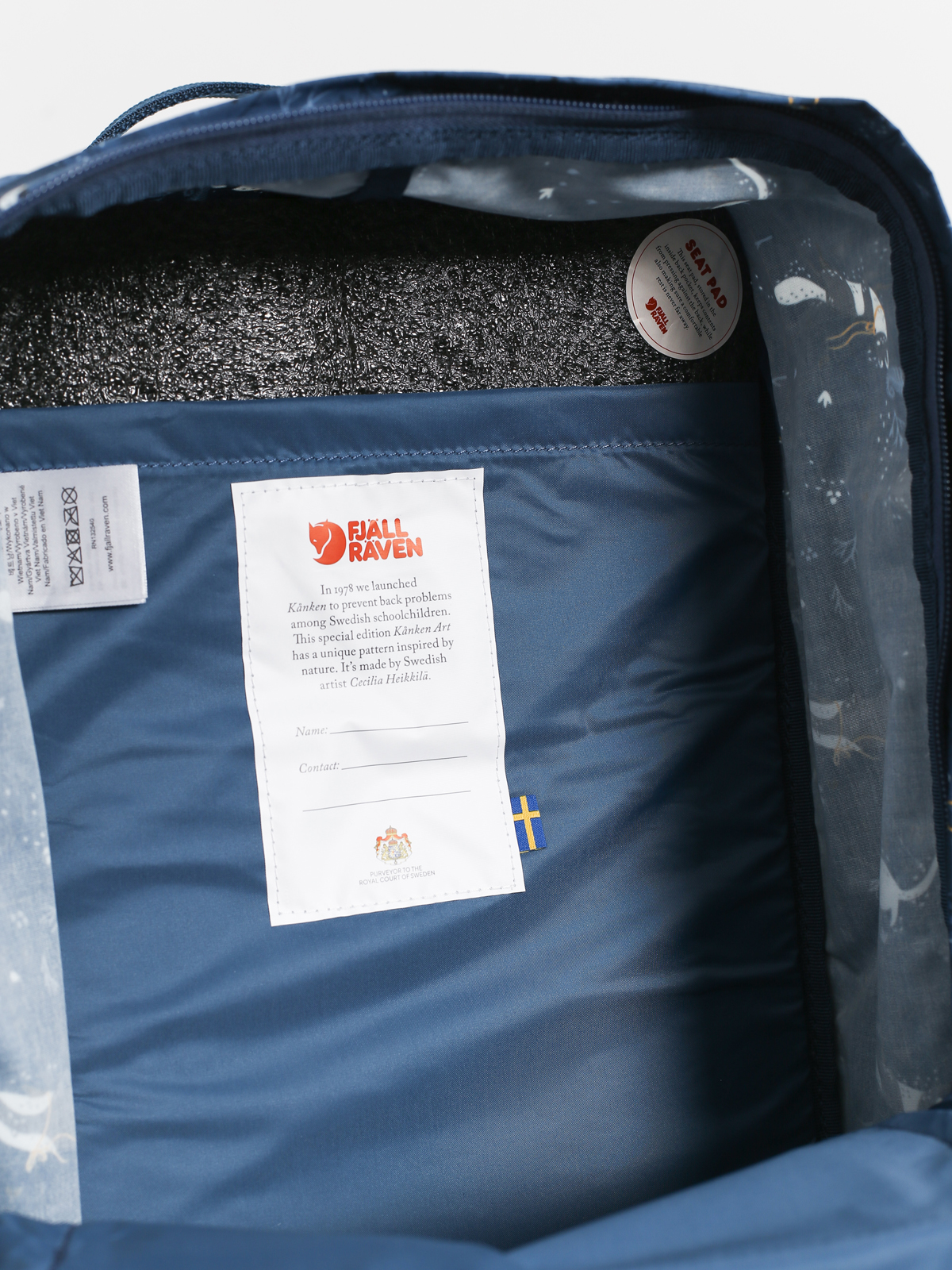 Fjallraven Kanken Art Backpack (blue fable)