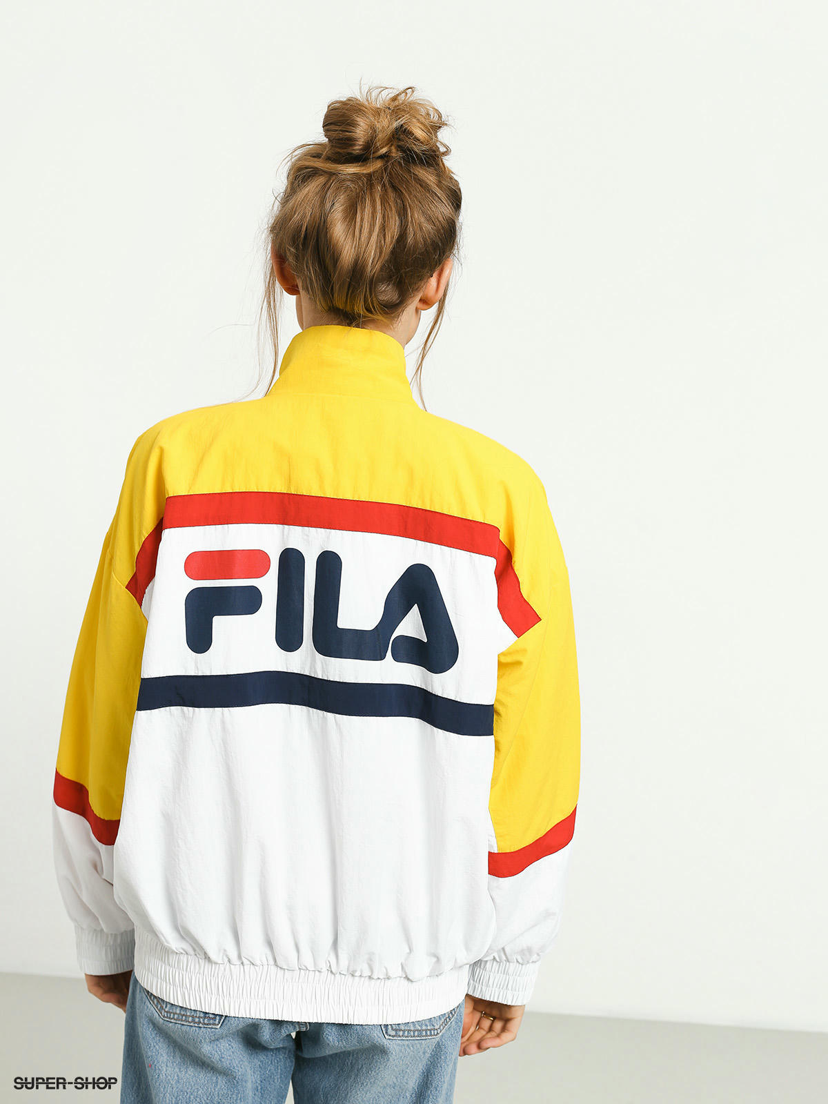 black and yellow fila jacket