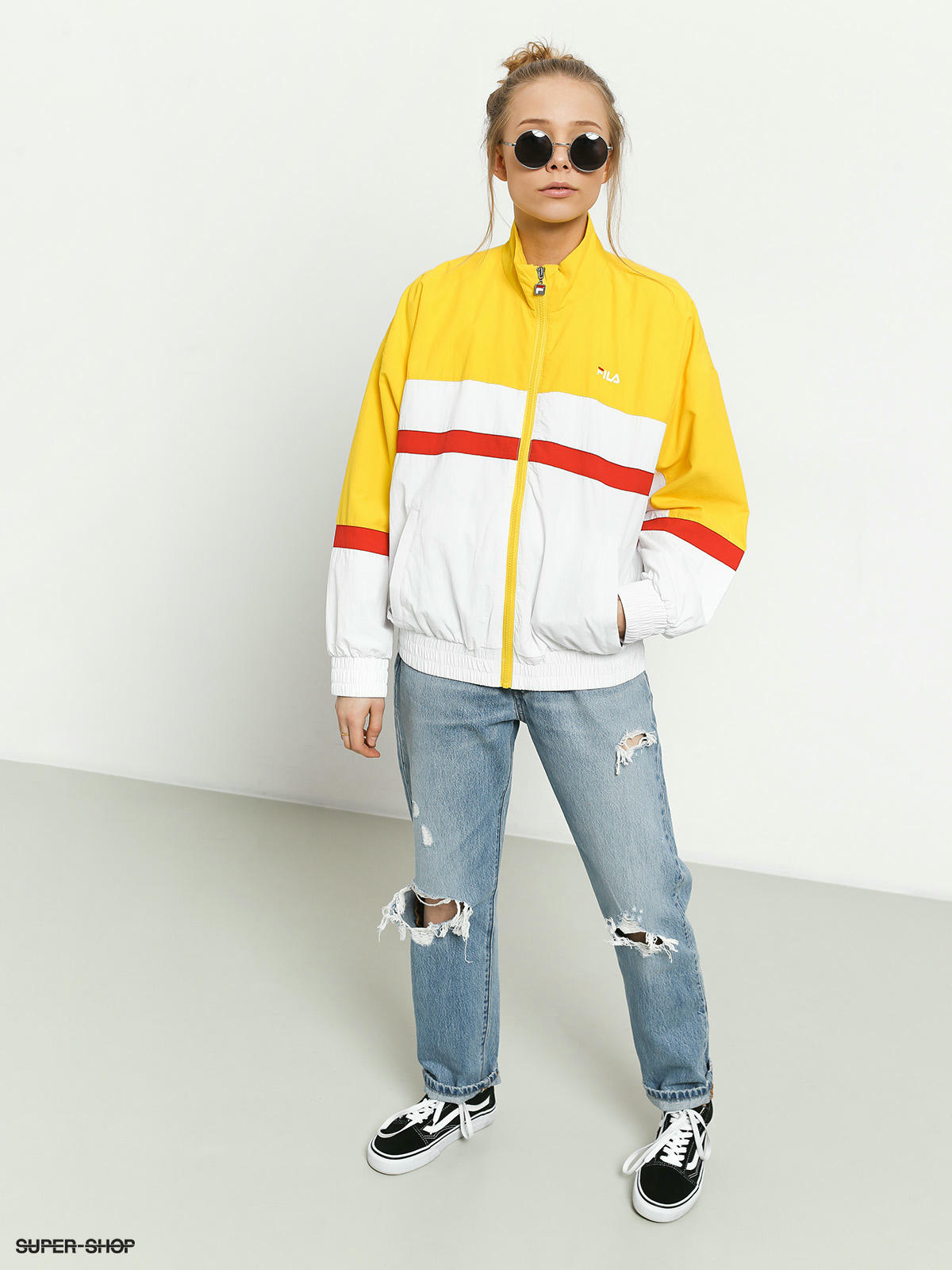 Fila Kaya Jacket Wmn yellow empire yellow bright white black