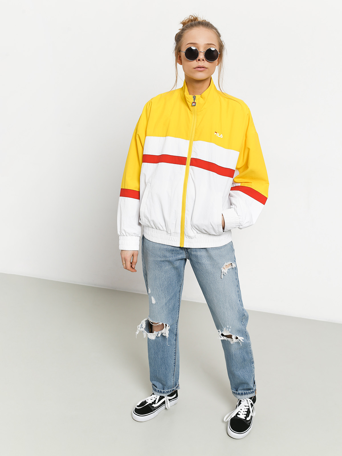 Fila Kaya Jacket Wmn (empire yellow/bright white/black)