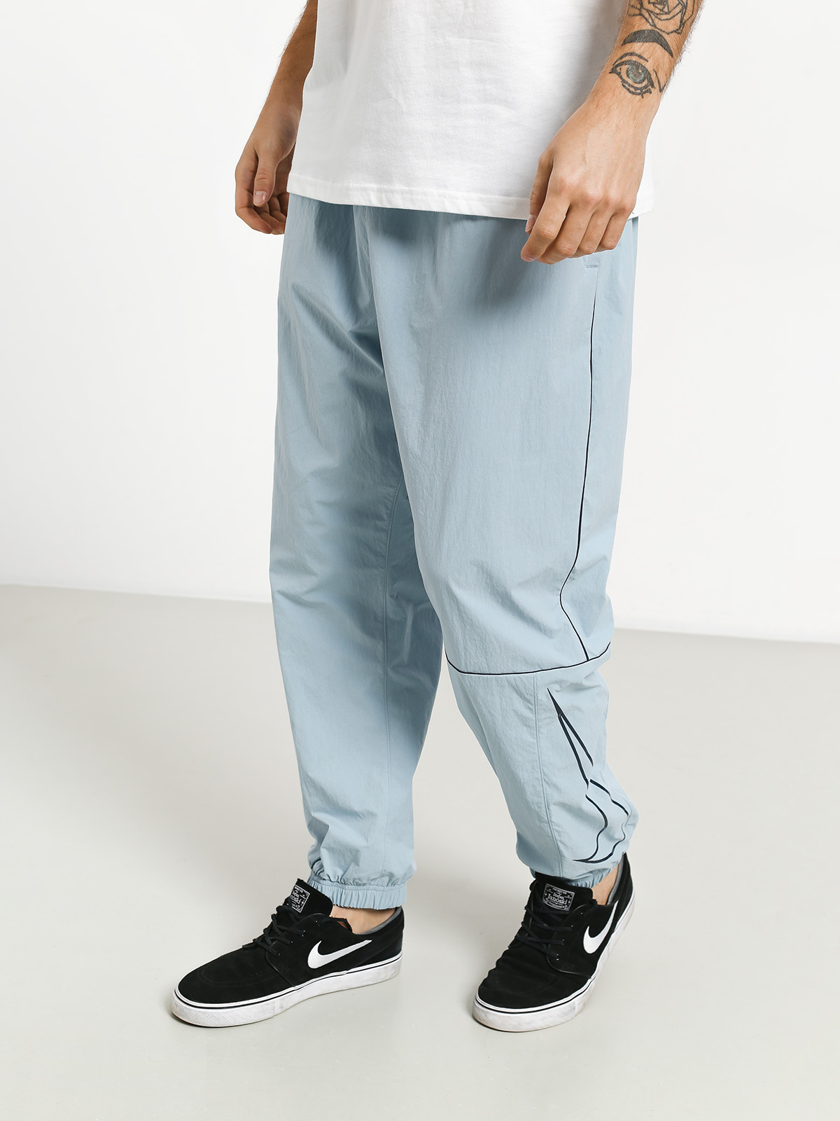 Nike SB Track Swoosh Pants (lt armory blue/obsidian/obsidian)