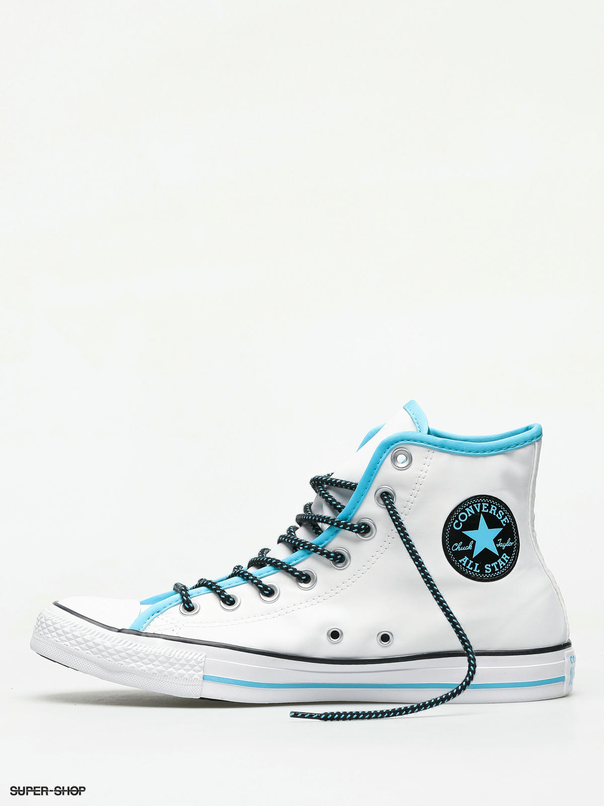 blue and white chuck taylors