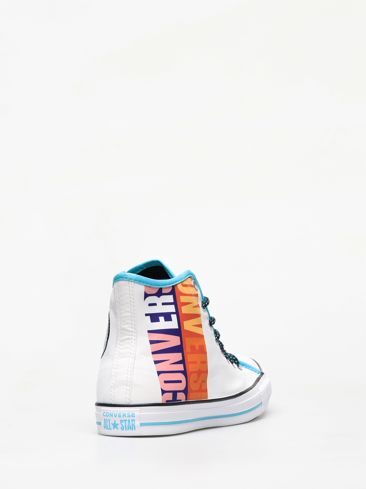 blue and orange chuck taylors