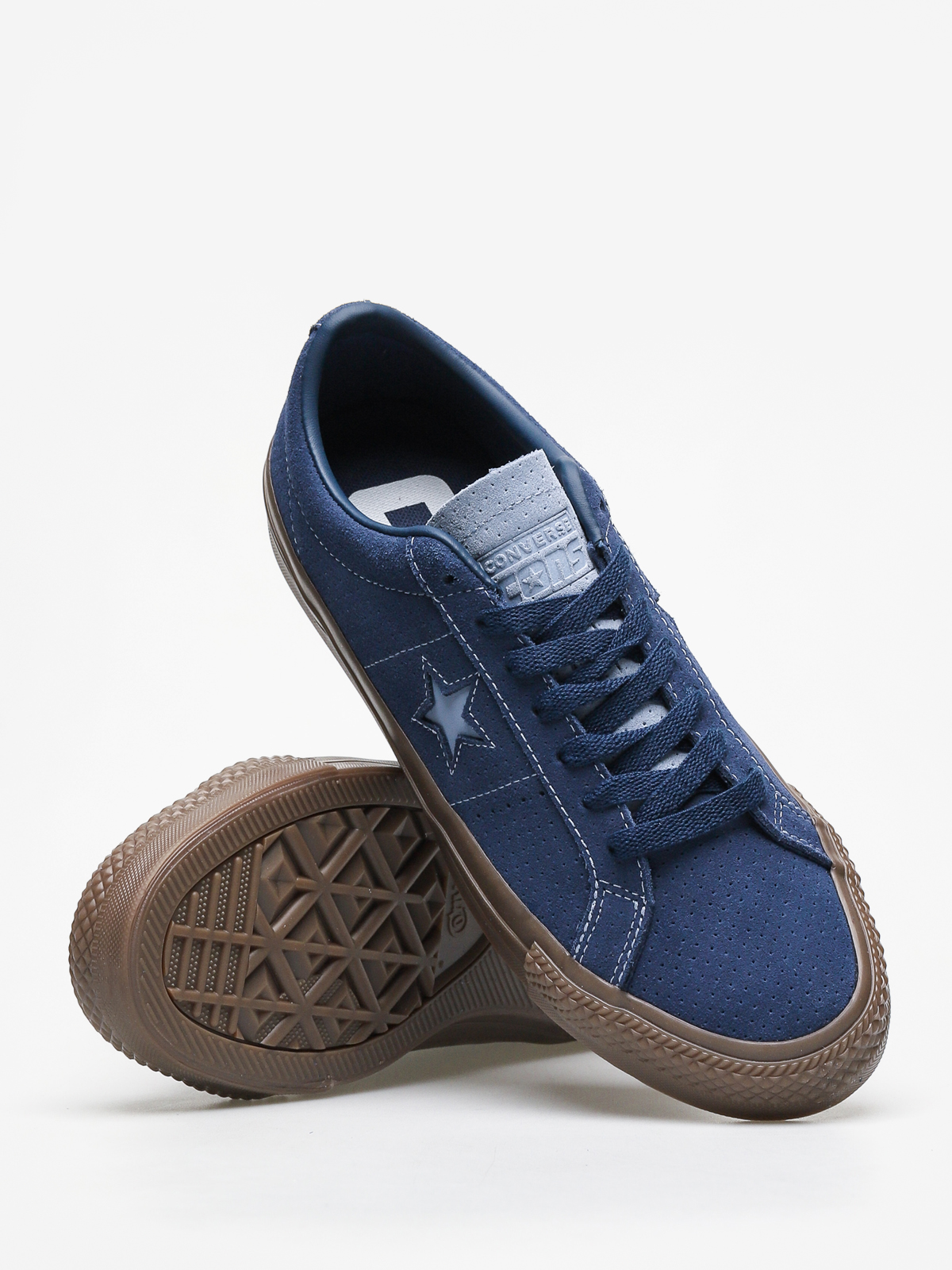 Converse One Star Pro Low Top Suede Midnight Indigo Sz Mens 7 Womens 8.5 164134C Converse One Star Pro Ox Chucks - blue (navy/indigo fog/br) main image 2