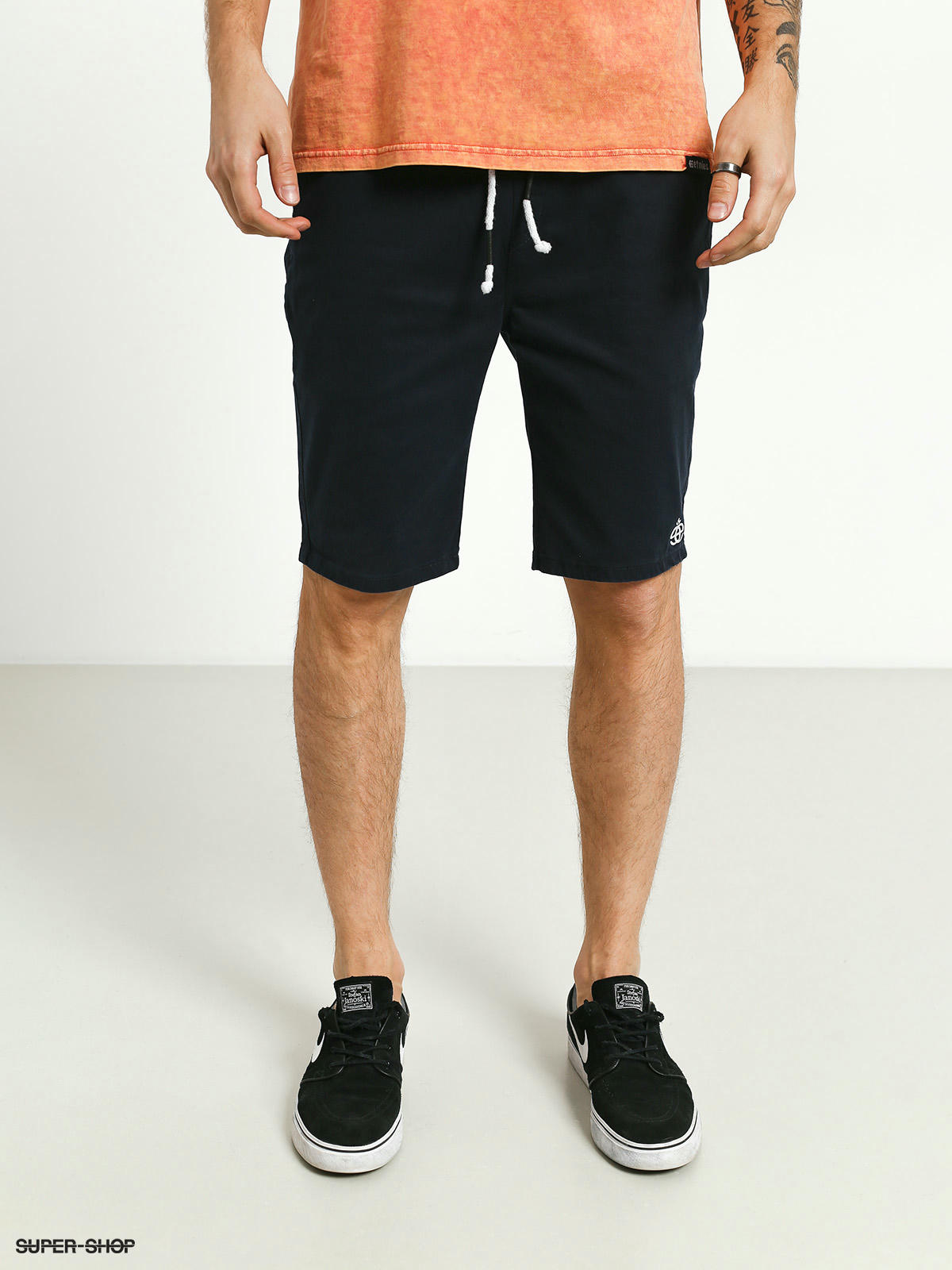 navy blue jogger shorts