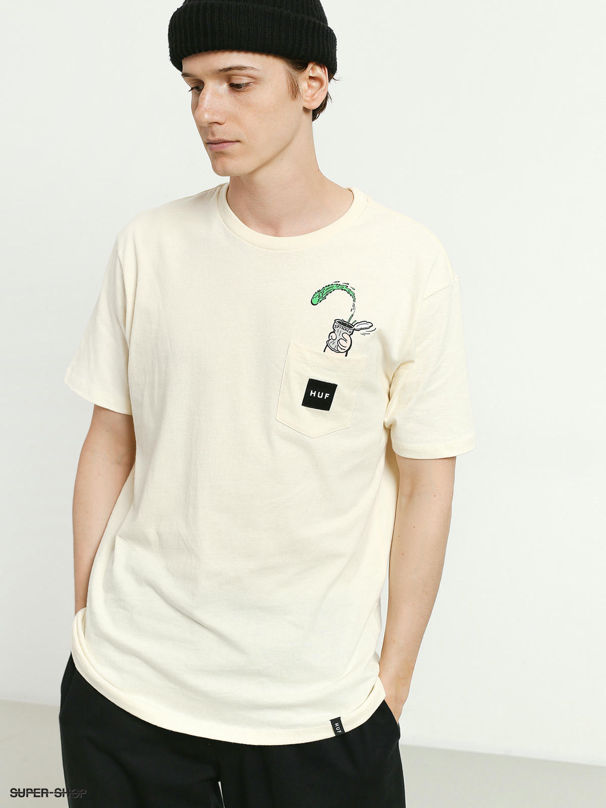 Huf Popeye T Shirt Cream