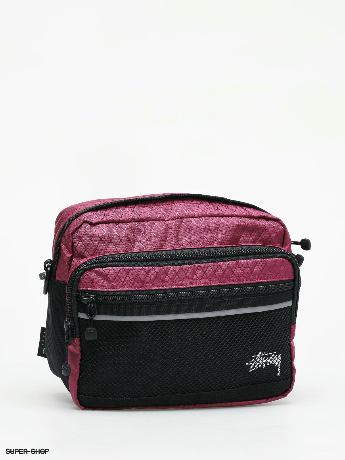 Stussy Diamond Ripstop Bag berry