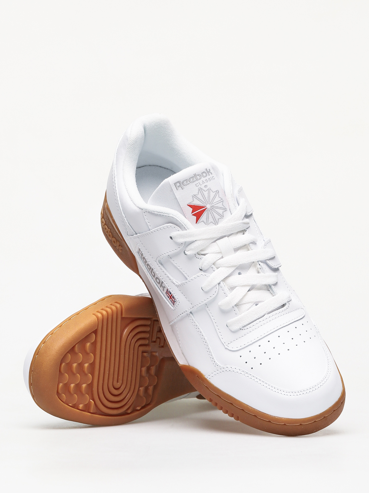 Reebok Workout Plus Shoes (white carbon/classic red/reebok royal gum)