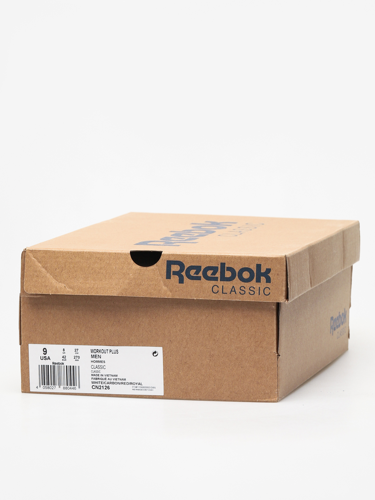 Reebok Workout Plus Shoes (white carbon/classic red/reebok royal gum)