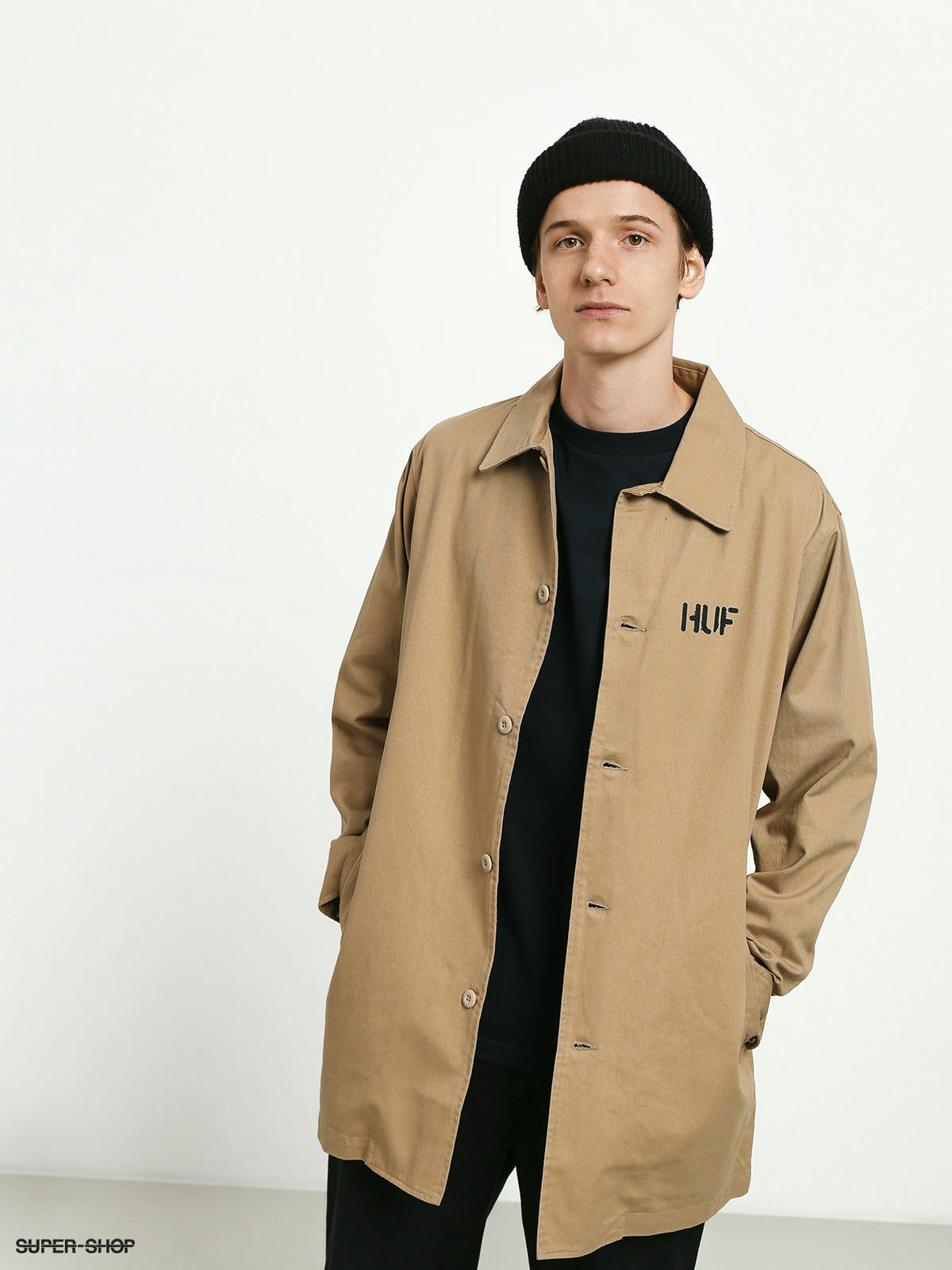 輝く高品質な JACKET TRENCH POPEYE HUF POPEYE × トレンチコート