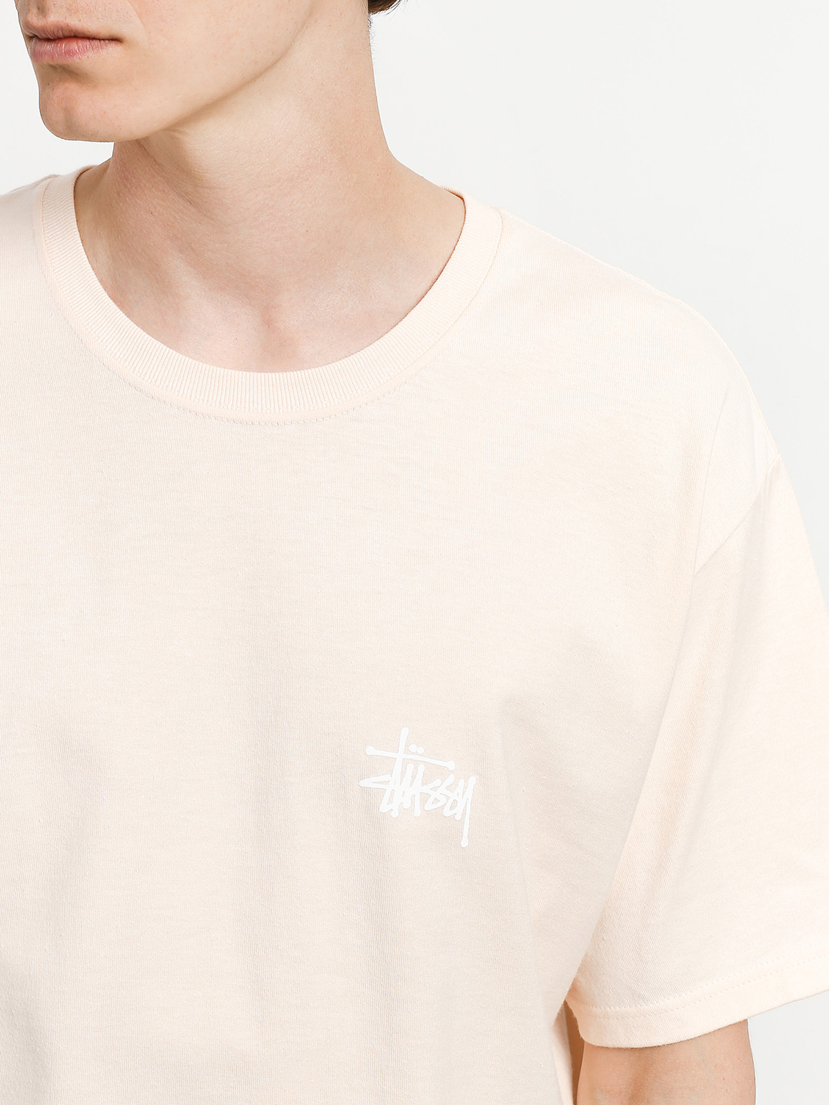 Stussy beige t shirt Clearance