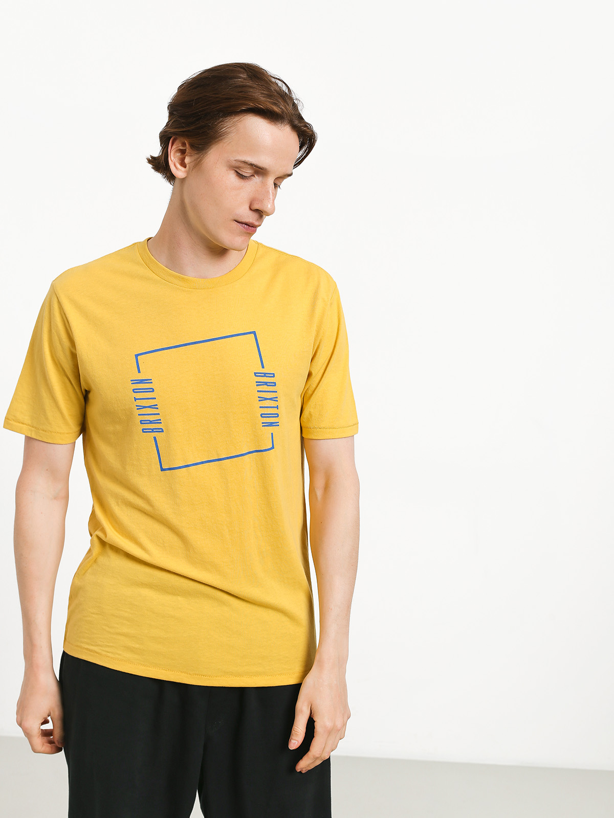 Brixton Bolton Prt T-shirt (washed yellow)