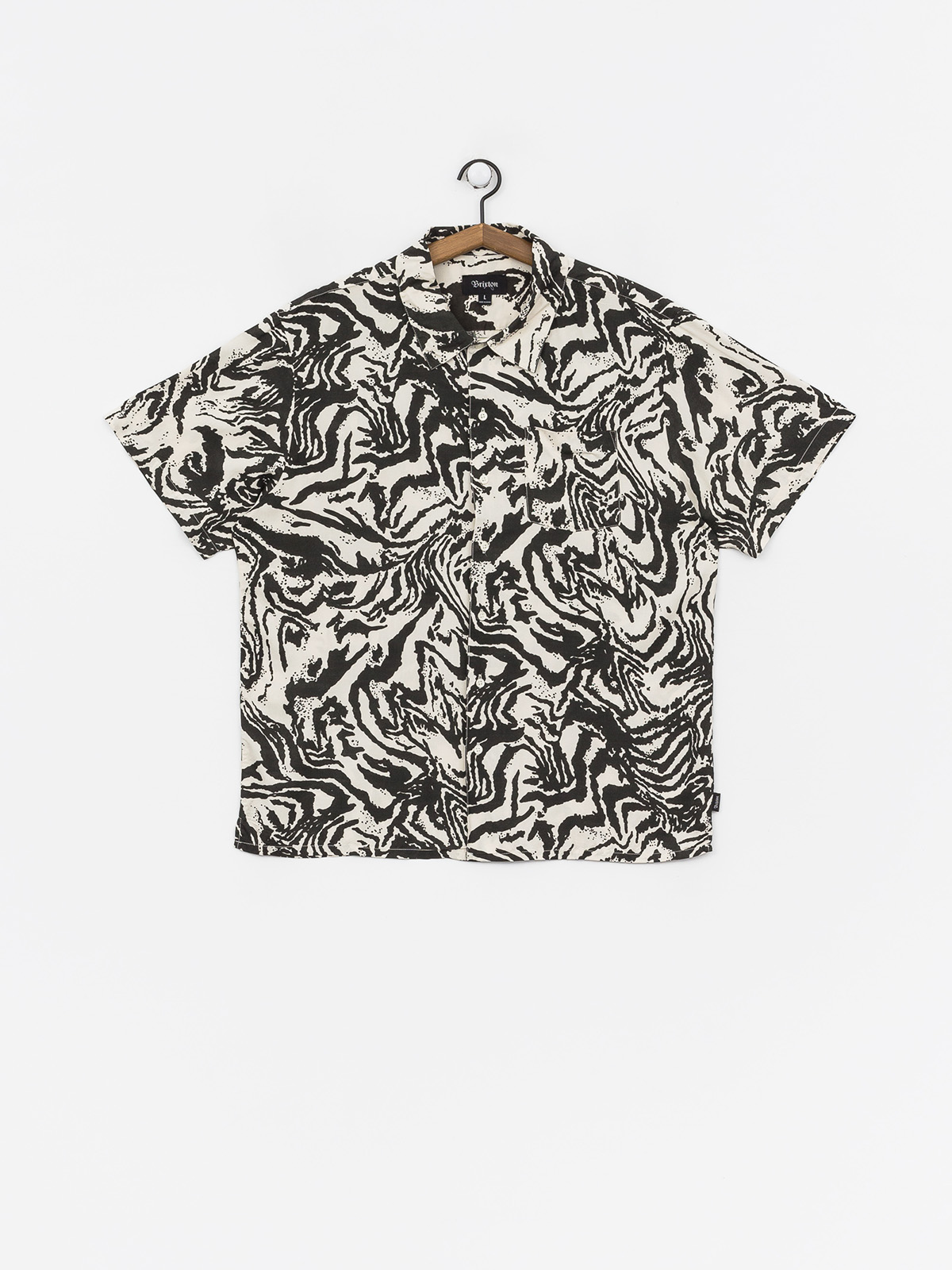 Brixton Lovitz Shirt (washed black/bone)