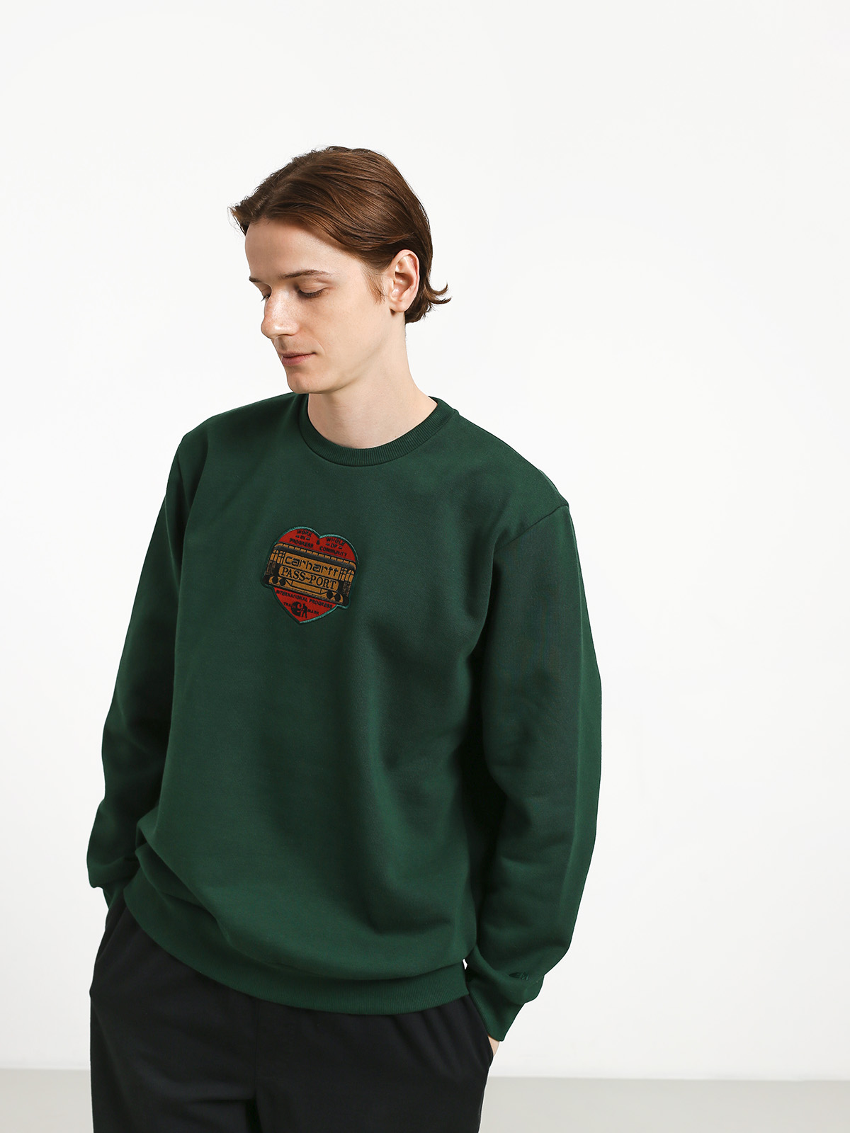 Carhartt WIP Thank You X Pass Port Sweatshirt - green (pass port 