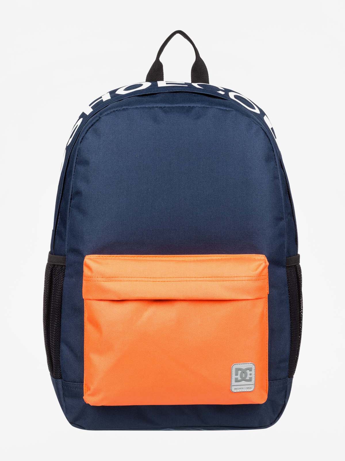 black and orange backpack