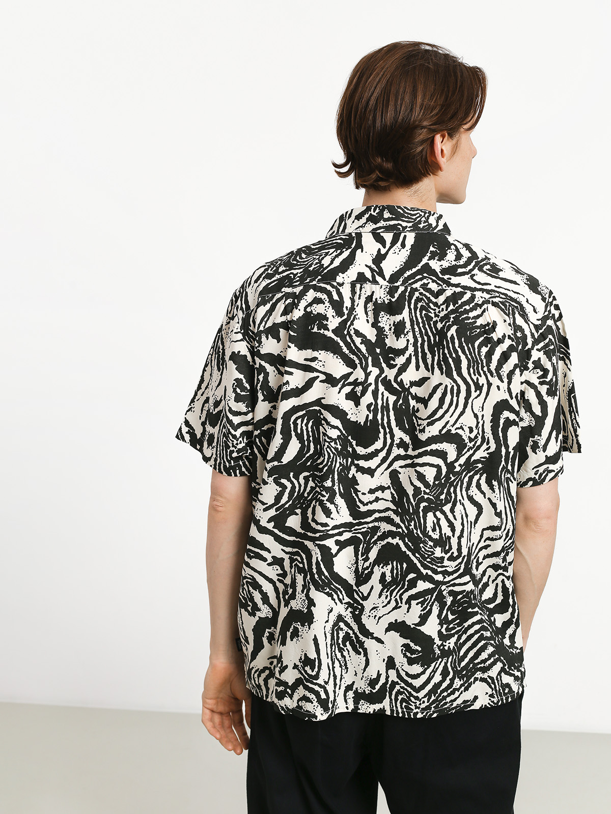 Brixton Lovitz Shirt (washed black/bone)