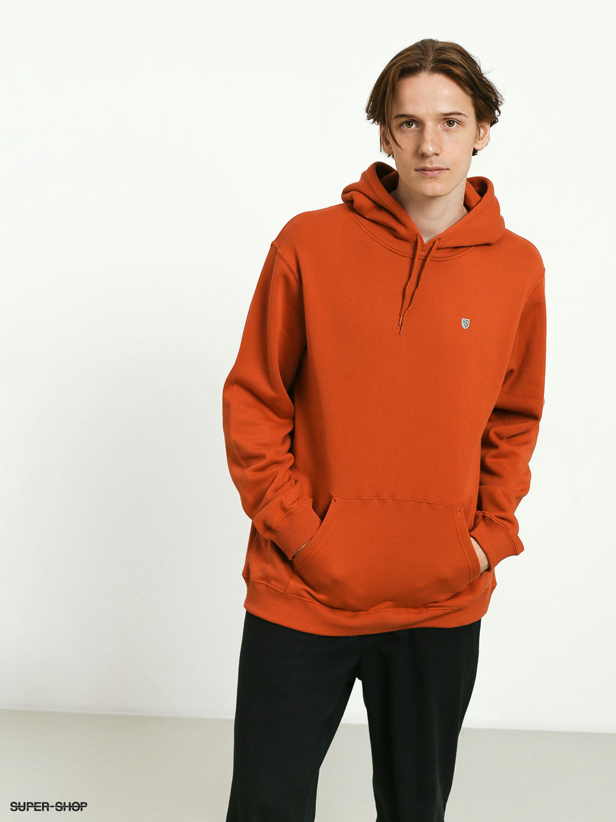 brixton b shield hoodie