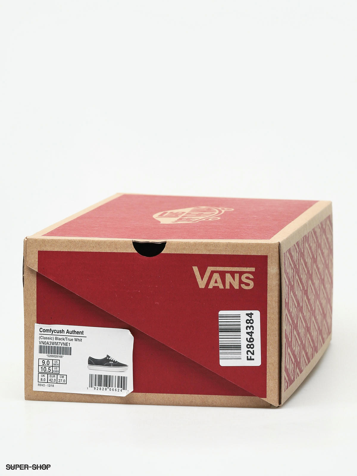 vans authentic shoes box