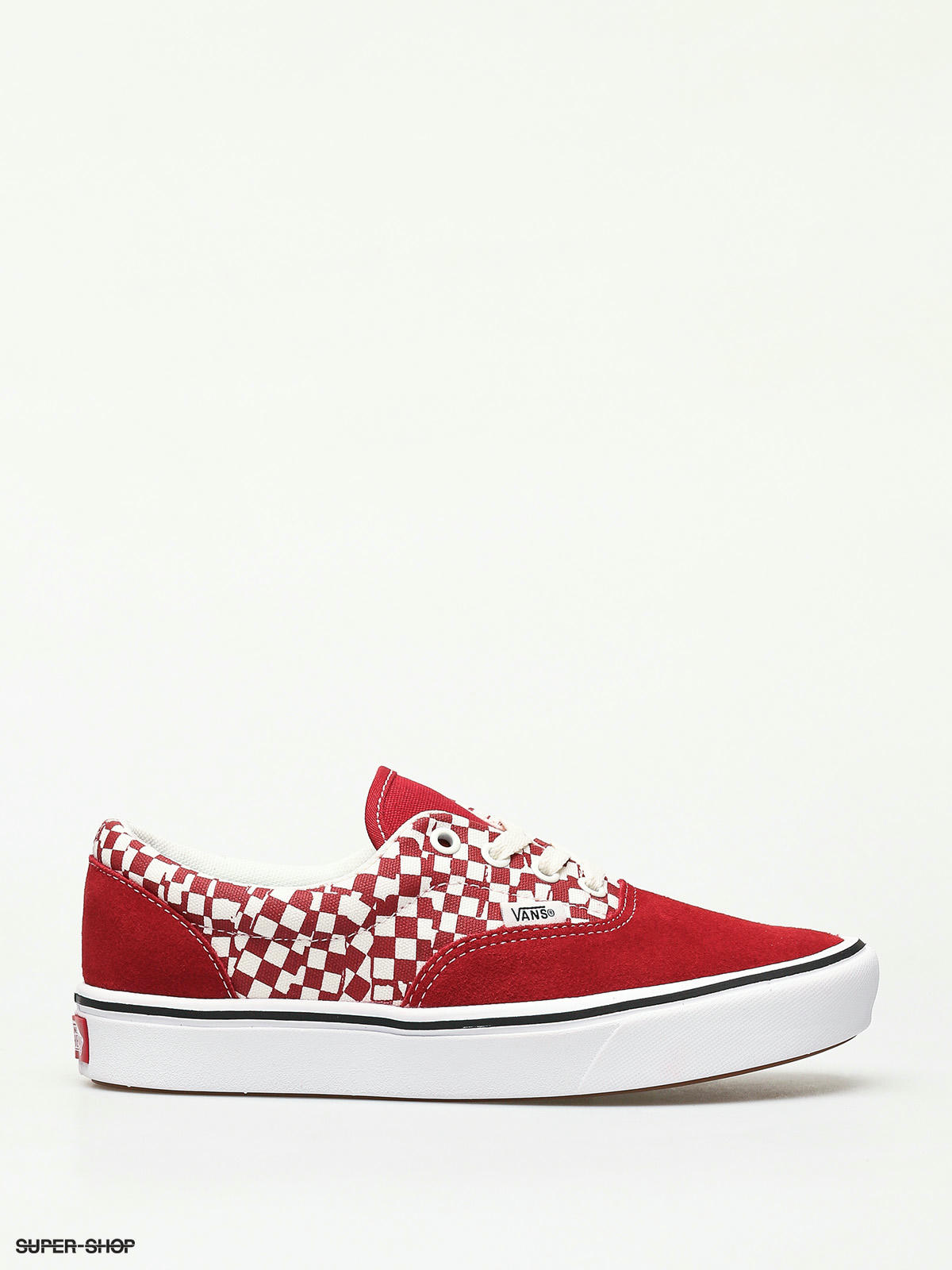 red and white vans shoes