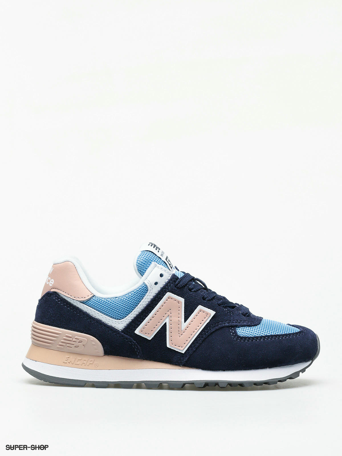 New balance 574 store navy pink