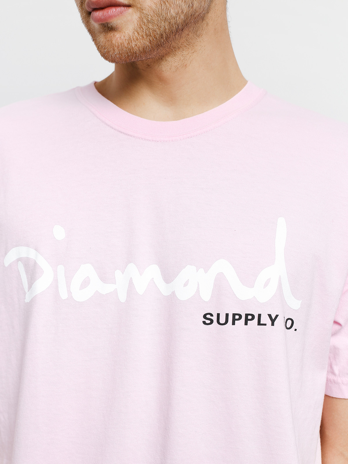 Diamond Supply Co. Og Script Overdye T-shirt (pink)