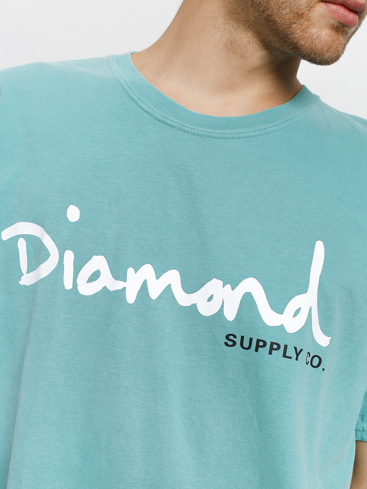Diamond Supply Co. Og Script Overdye T-shirt (turquoise)