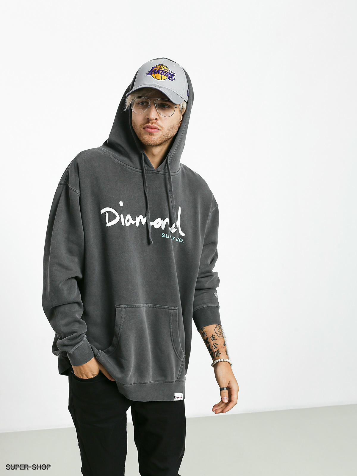 diamond supply co og script hoodie