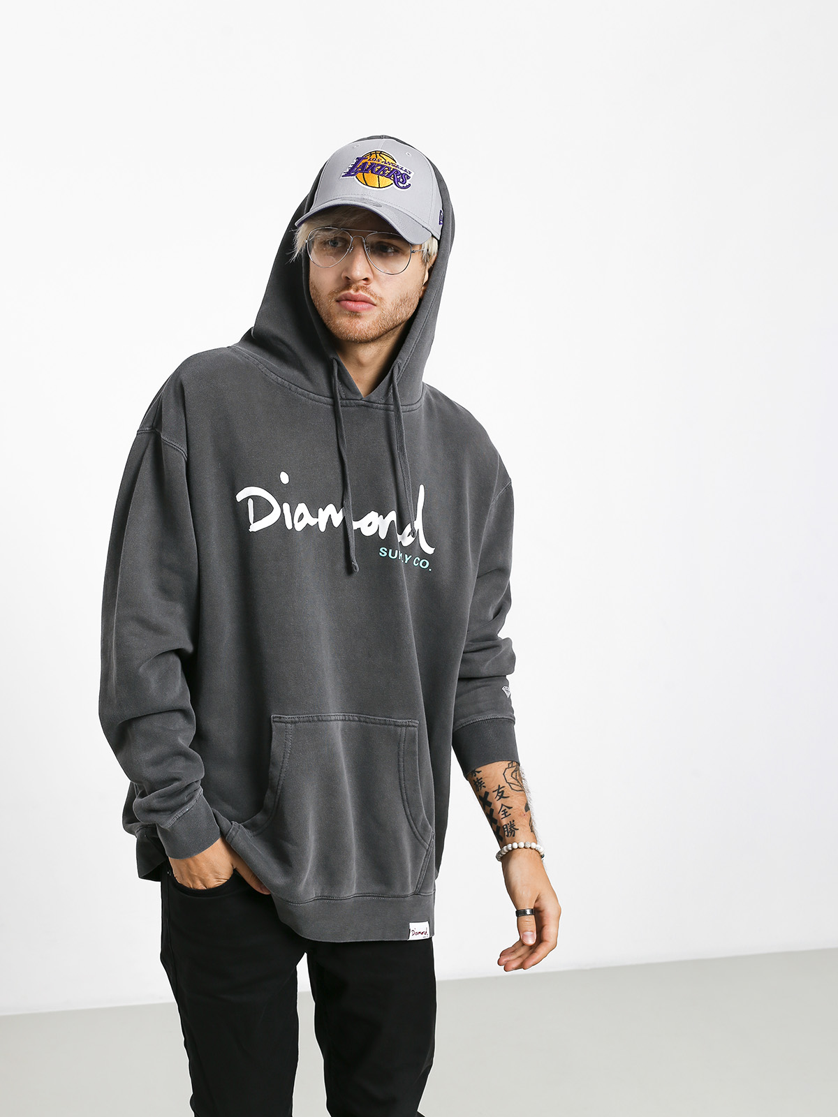 diamond supply og script hoodie