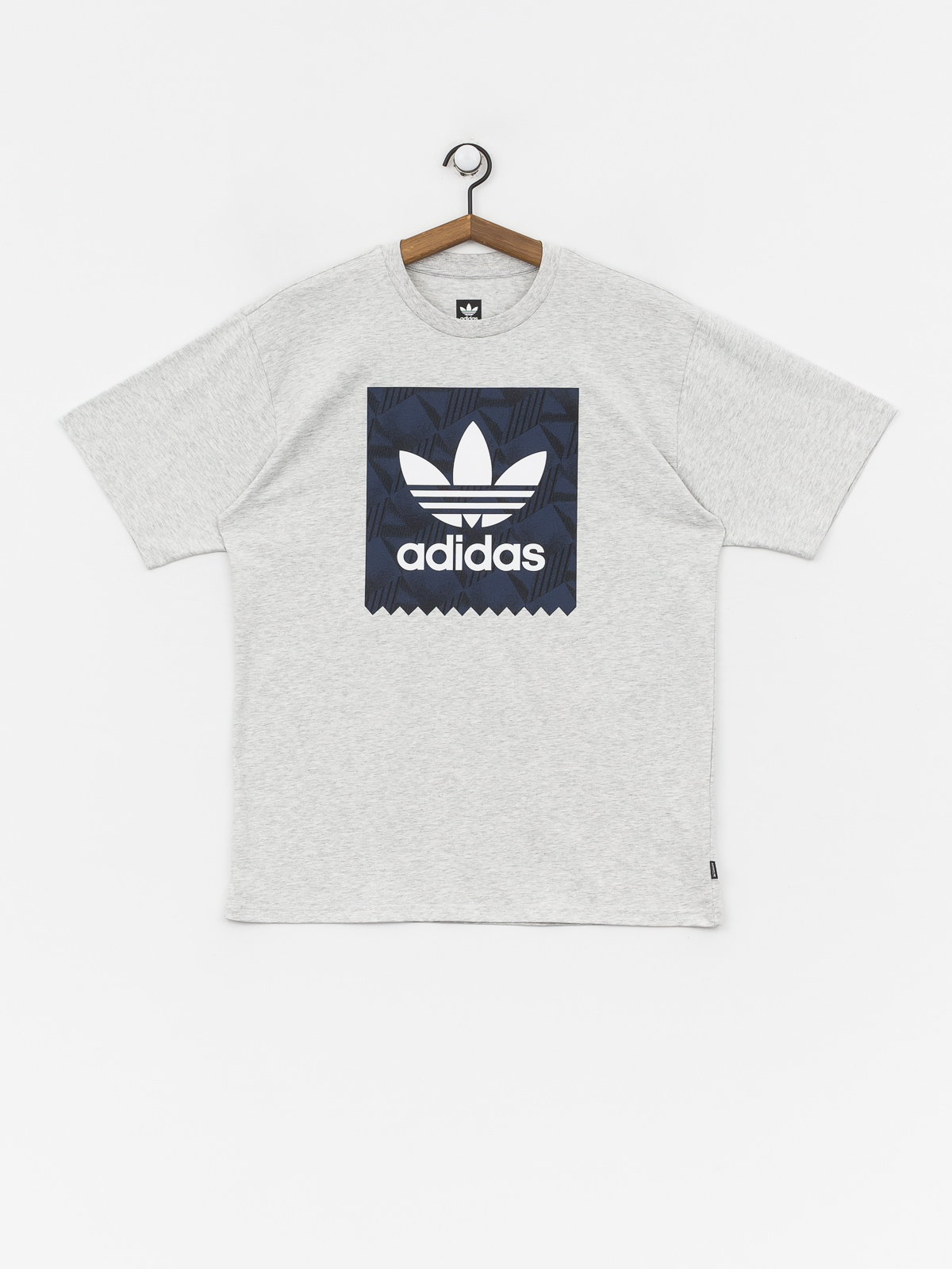 adidas Bb Print 1 T-shirt (light grey heather/black/collegiate navy/white)