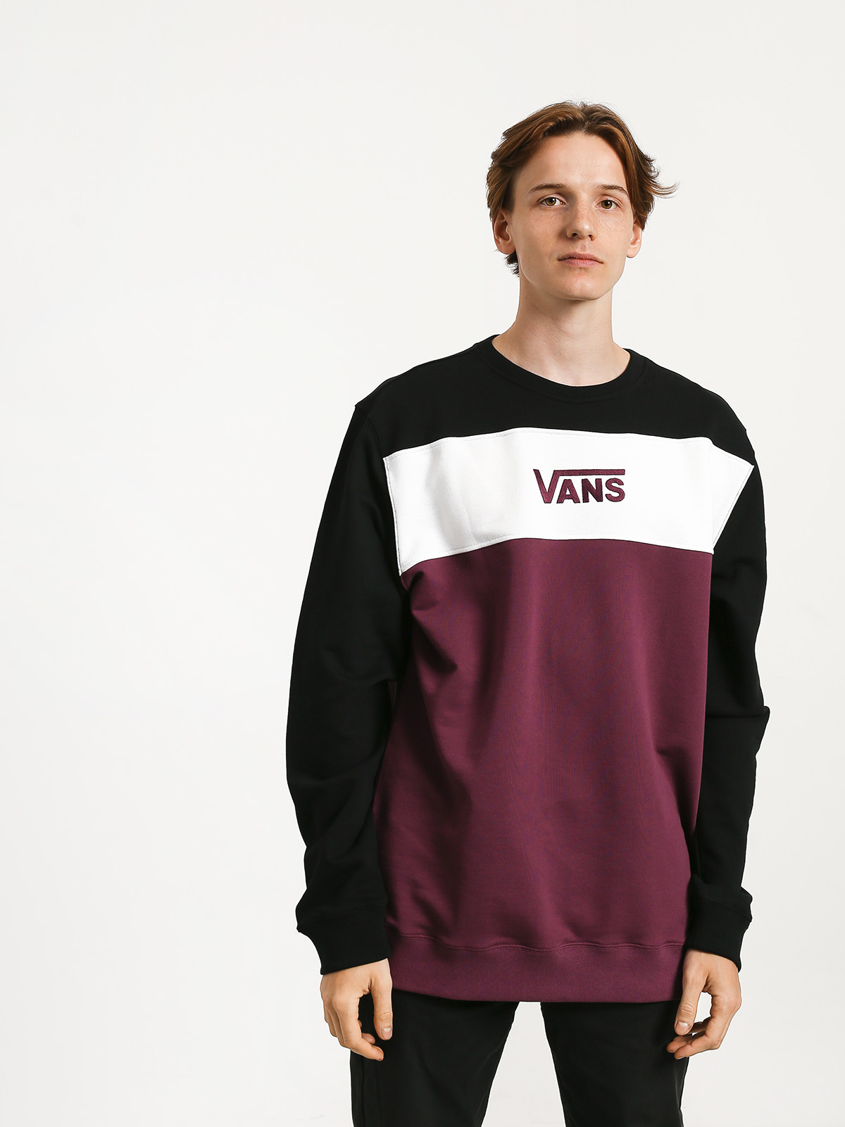 Vans Retro Active Sweatshirt burgundy (prune/black)
