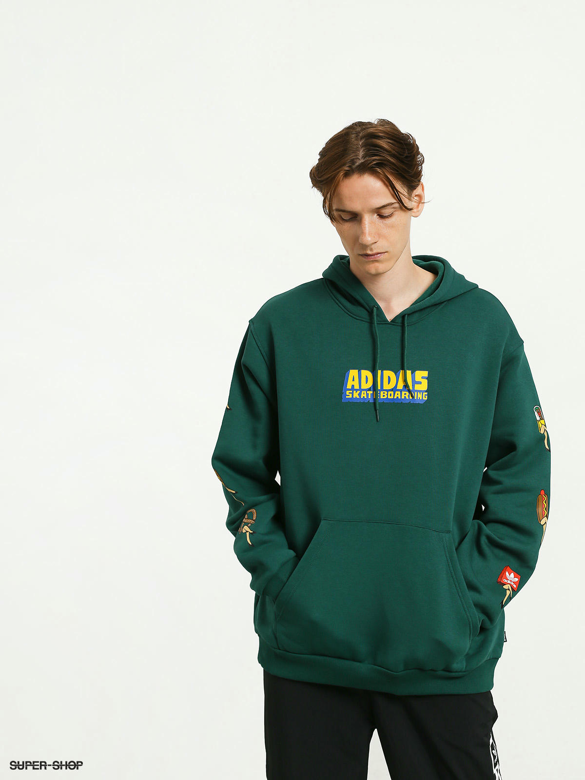 Adidas skateboarding hot sale green hoodie