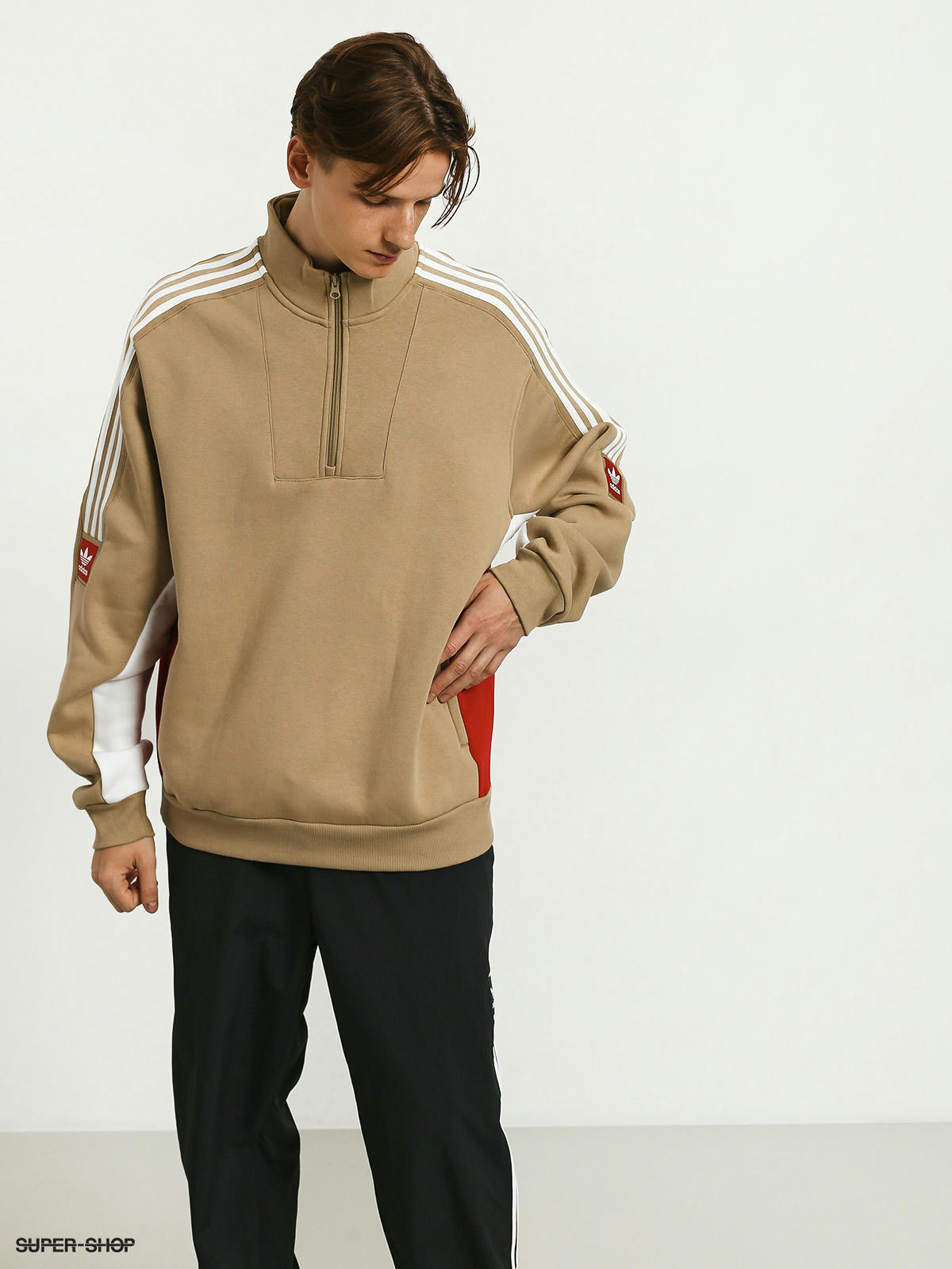 adidas modular quarter zip sweatshirt