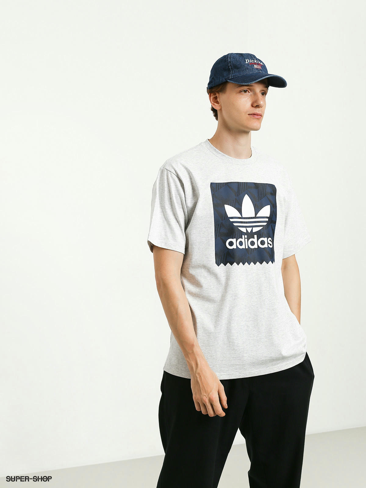 grey and white adidas t shirt