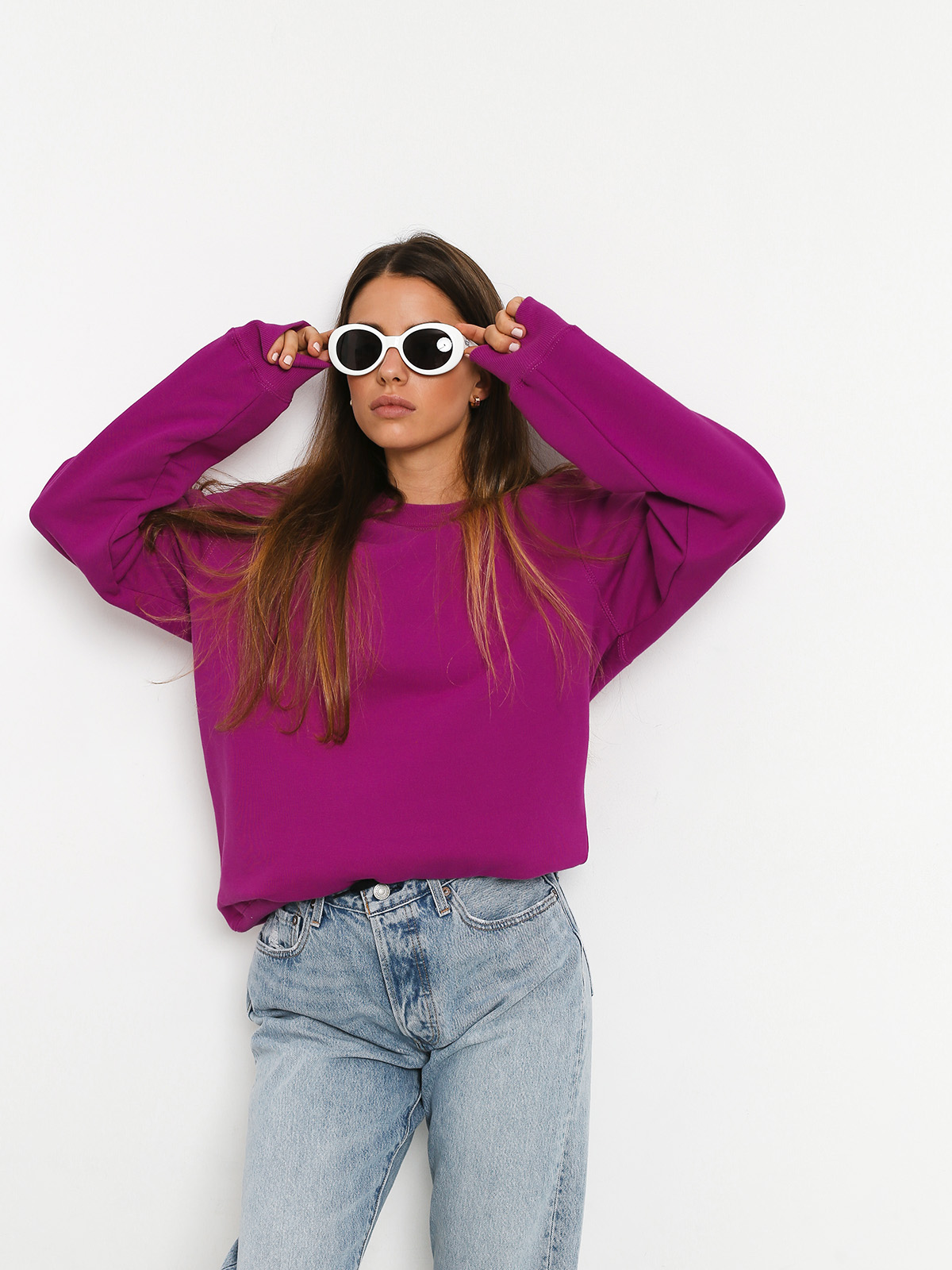 Stussy Stock Crew Sweatshirt Wmn (berry)