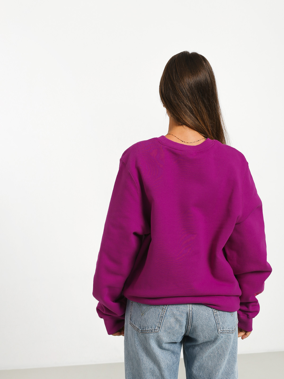 Stussy Stock Crew Sweatshirt Wmn (berry)