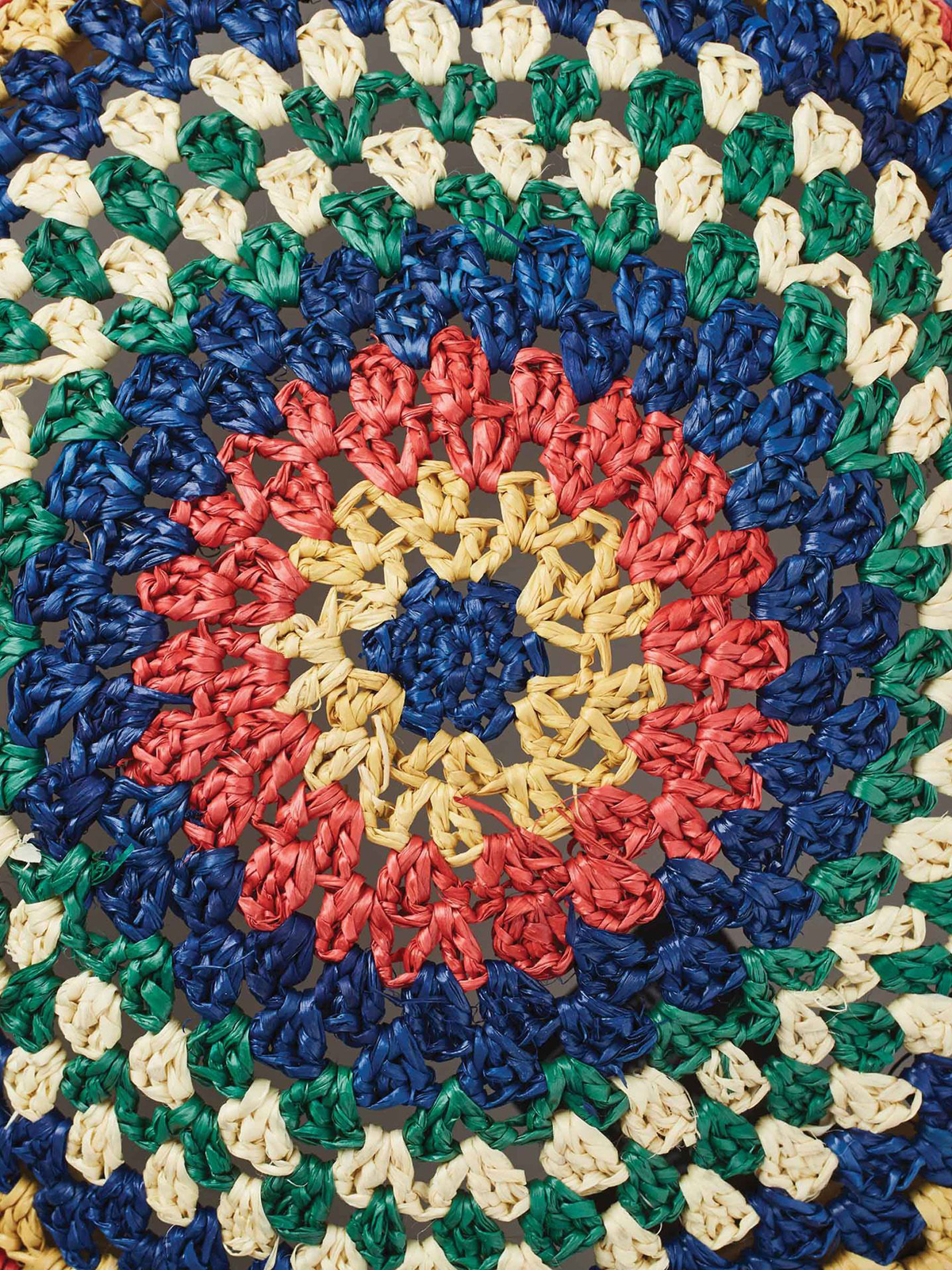 Brixton Essex Raffia Bucket Hat Wmn (multi)