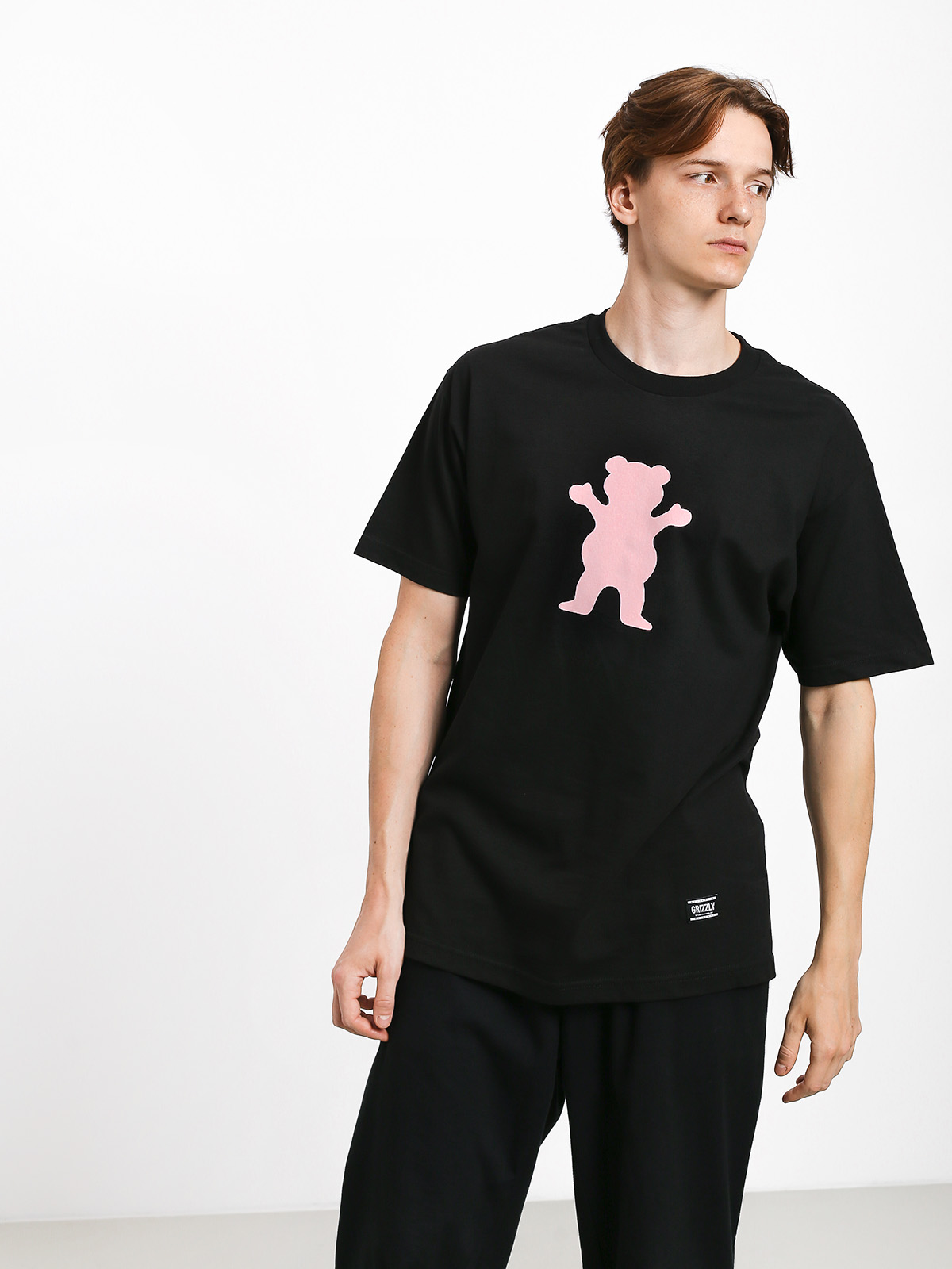 Grizzly Griptape Og Bear T-shirt (black/pink)