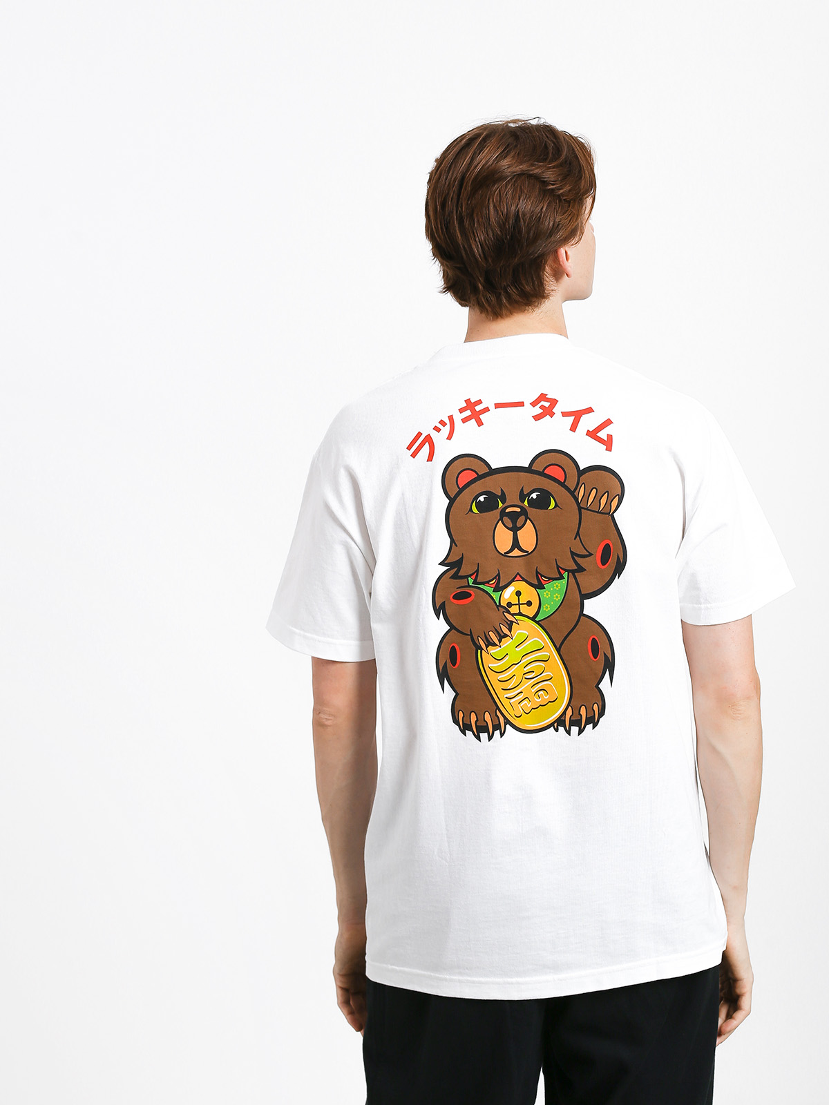 Grizzly Griptape Lucky Bear Pocket T-shirt (white)