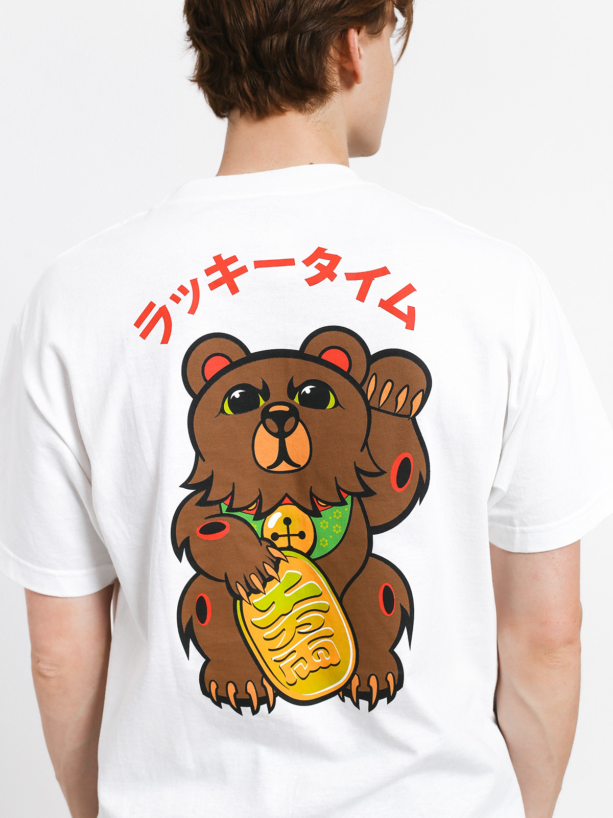 Grizzly Griptape Lucky Bear Pocket T-shirt (white)