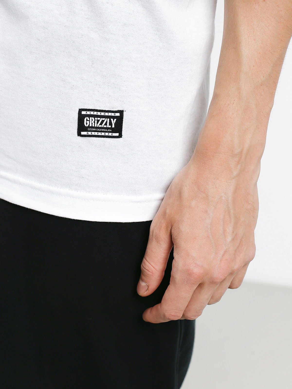 Grizzly Griptape Lucky Bear Pocket T-shirt (white)
